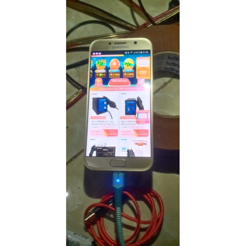 LCD plus frame amoled copotan normal Samsung A5 2017 mulus 100%