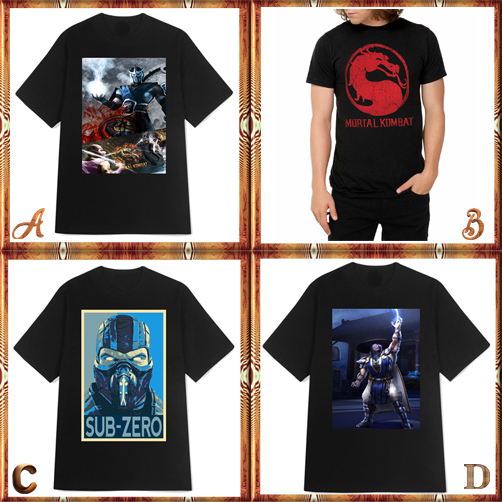 Kaos Vintage Mortal Kombat Tshirt Bahan 100% Cotton