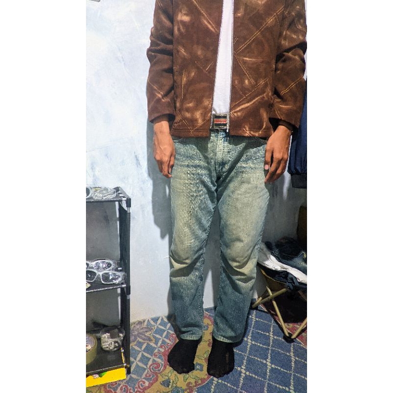 Baggy jeans black washed brand Wrangler