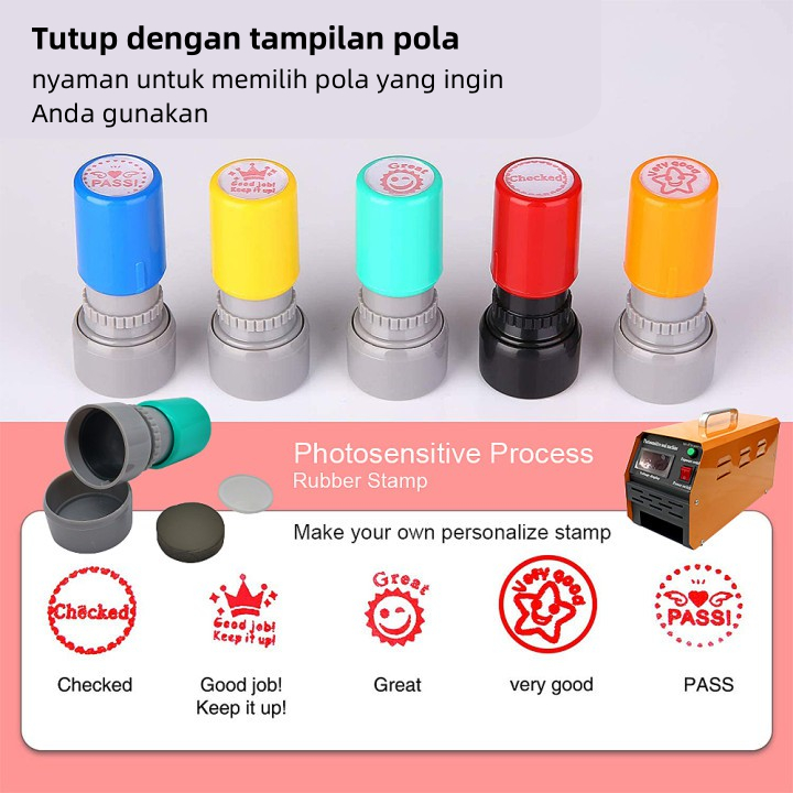 

Bahan Habis Pakai Stempel Fotosensitif Casing dan Bantalan Lingkaran 23mm (Berbagai Macam Warna)