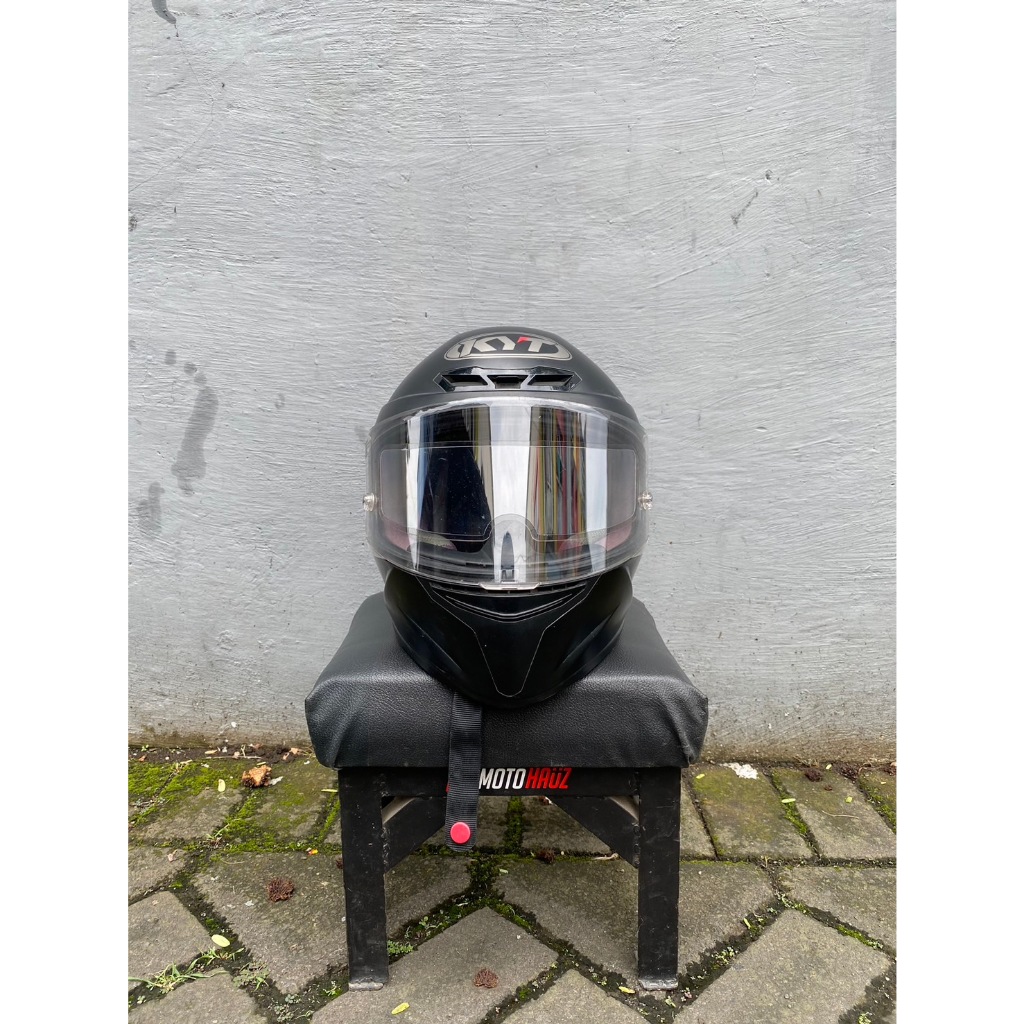 KYT TTC HITAM BLACK DOFF uk M