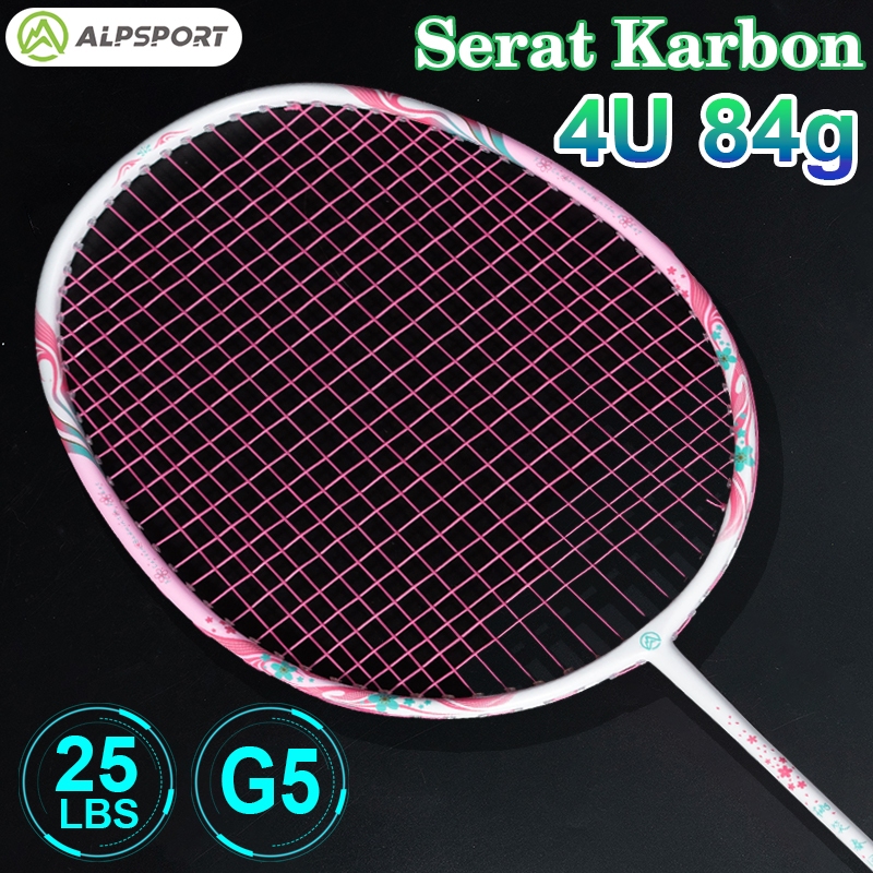 ALPSPORT New Cherry Badminton Racket 100% Serat Karbon Penuh Desain Asli Model Dewi Desain Asli untu