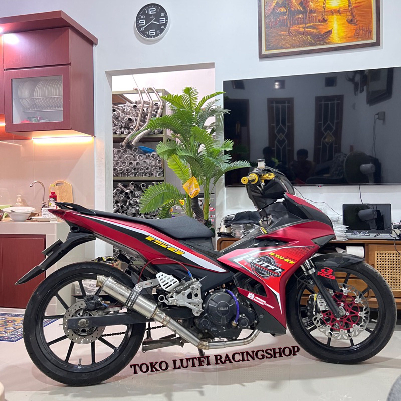 Leher Knalpot MX KING UNDERBOUN ( MAFIA ) FREE SELANG HRC GANTUNGAN KUNCI