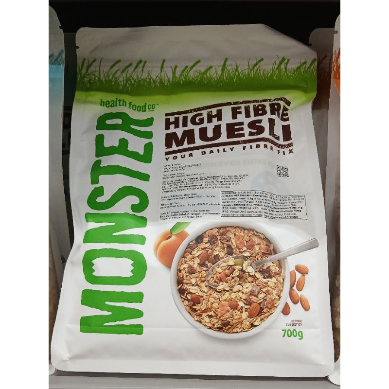 

Monster Health Food High Fibre Muesli 700g - HK, RM