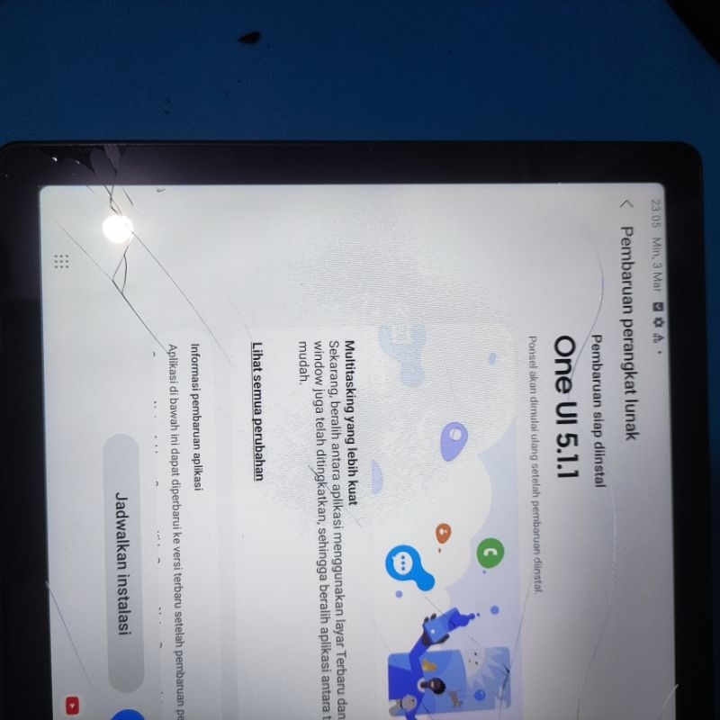 LCD SAMSUNG X205/TAB A8 ORIGINAL, EX JATUH