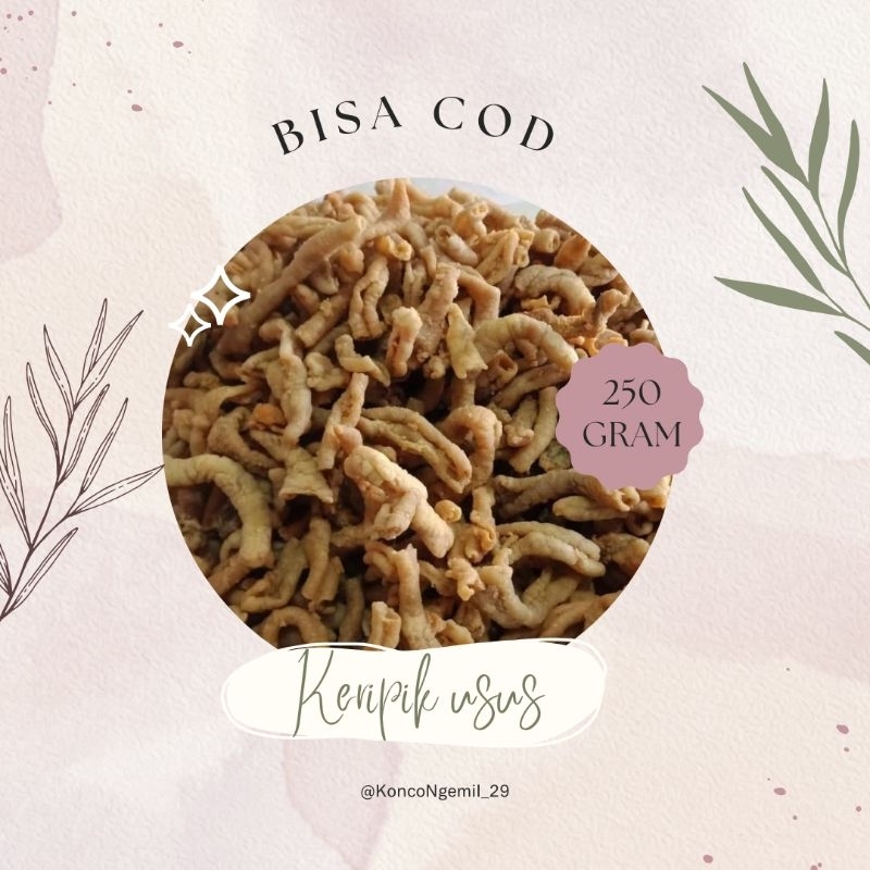 

KERIPIK USUS/KRIPSUS ORIGINAL MANTUL NETTO 250 GRAM