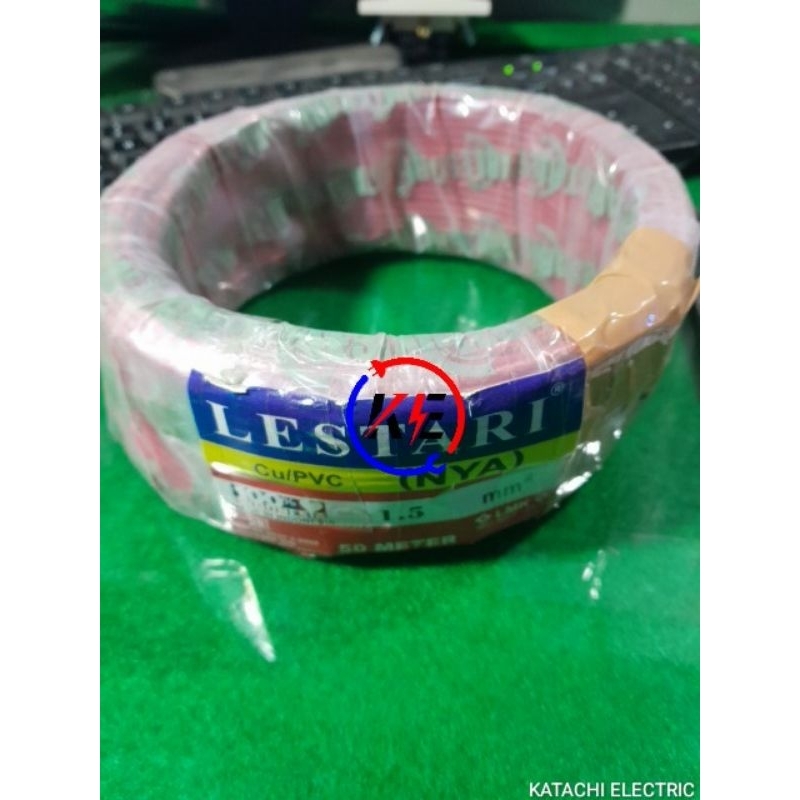 Kabel Listrik Tunggal Kawat NYA 1,5MM 50M LESTARI