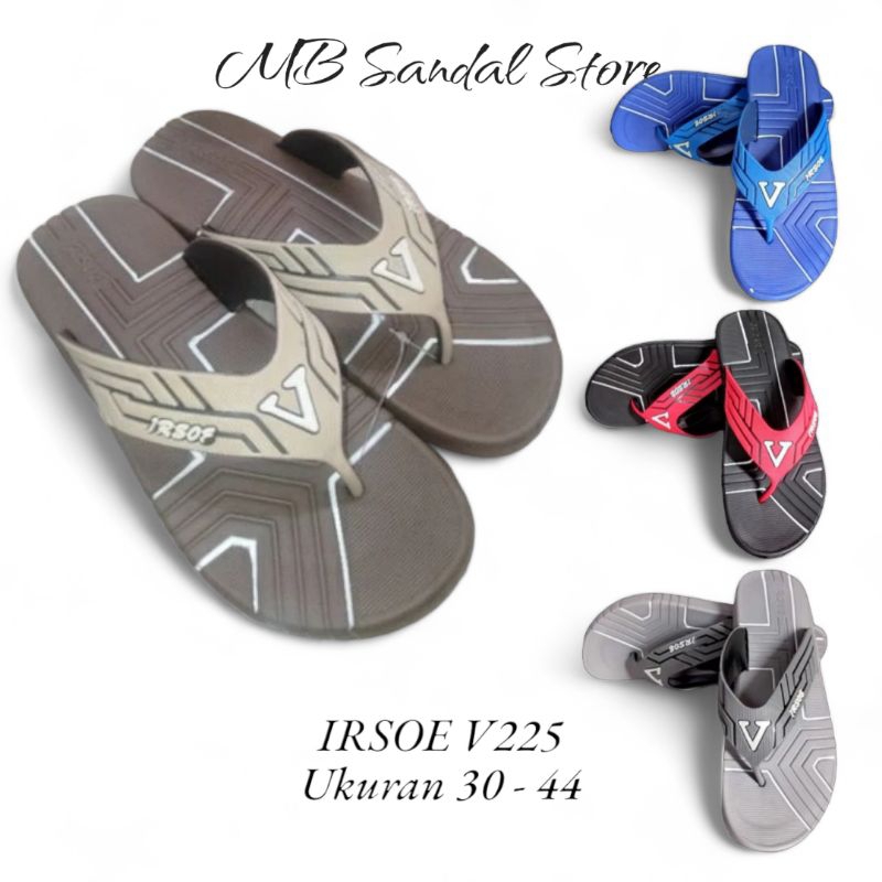 225 sandal pria & wanita dewasa - sandal anak tanggung jepit kekinian - IRSOE UKURAN 30-44