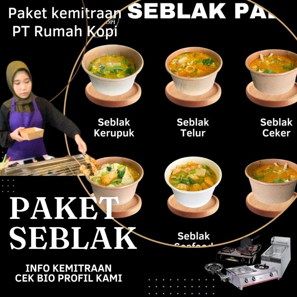 

Paket seblak padas Kemitraan Rumah Kopi Paket Usaha Langsung Training