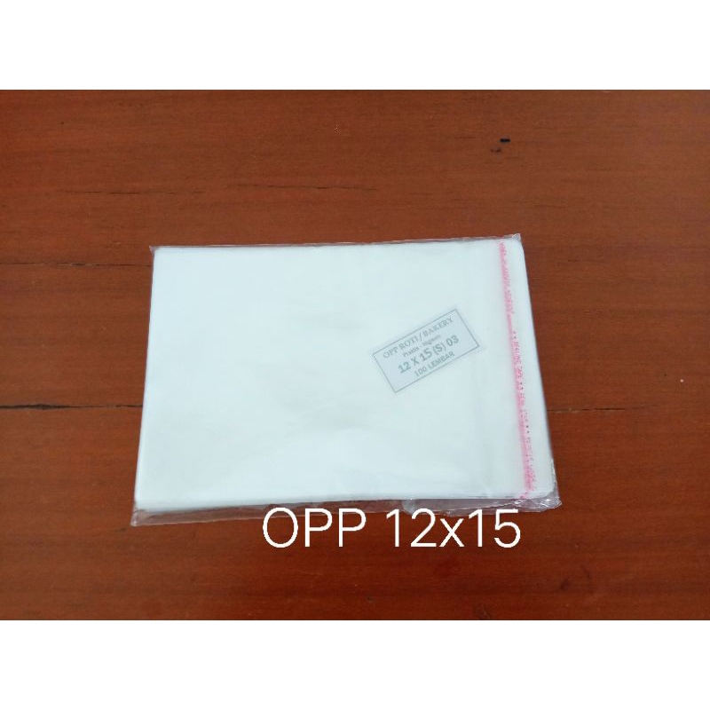 

Plastikk OPP 12x15
