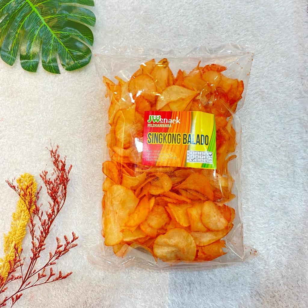 

Keripik Singkong Balado 250GR/ Singkong Krispi Pedas 250GR