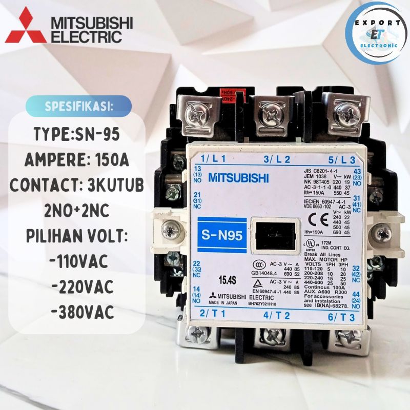 Kontaktor / Contactor SN-95 150A 220v