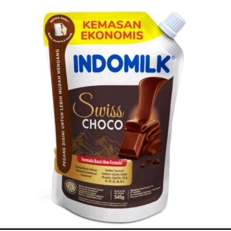 

Susu Indomilk Kental manis Pouch 545gr Swiss Choco