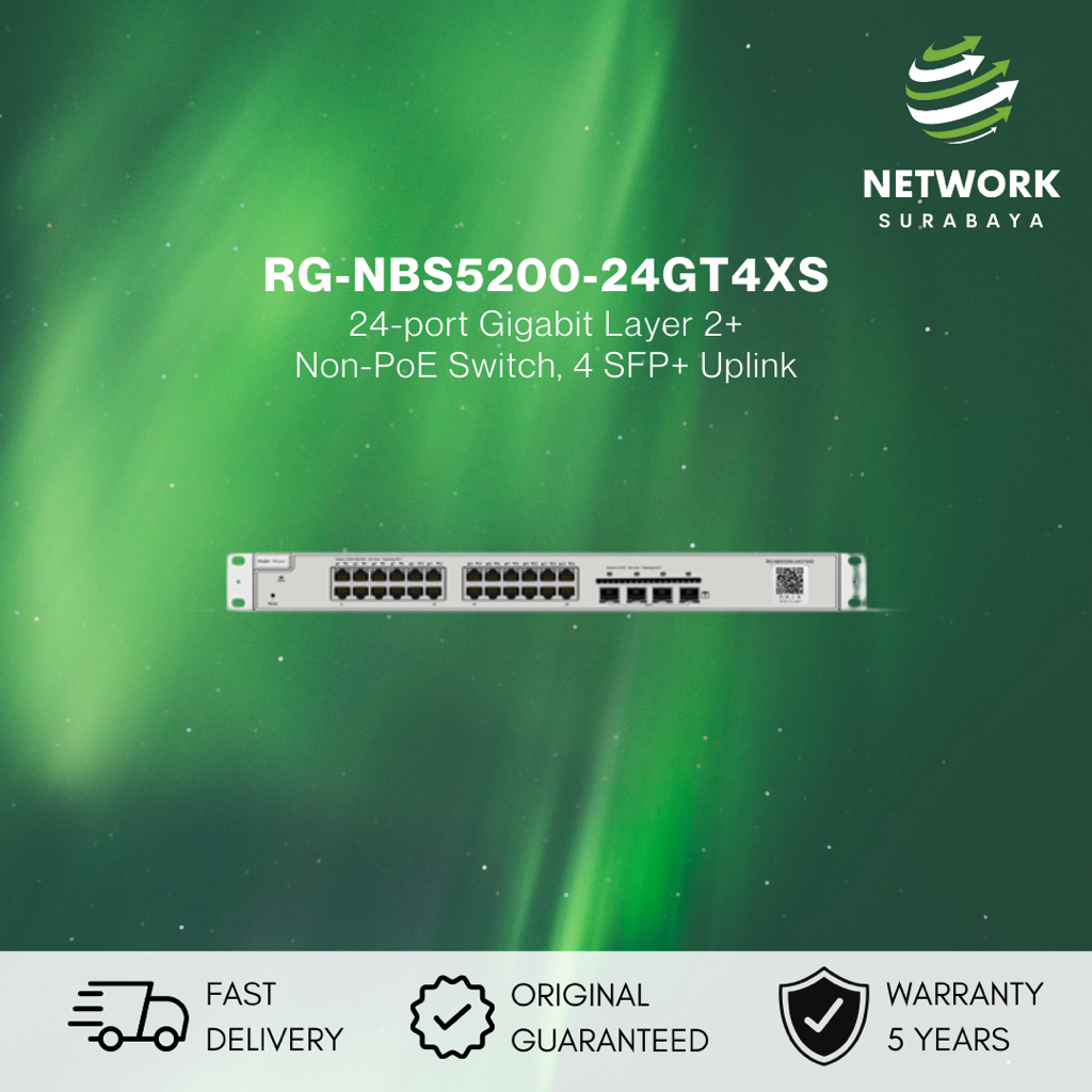 RUIJIE REYEE RG-NBS5200-24GT4XS L2+ 24 PORT 4*SFP+ UPLINK SWITCH