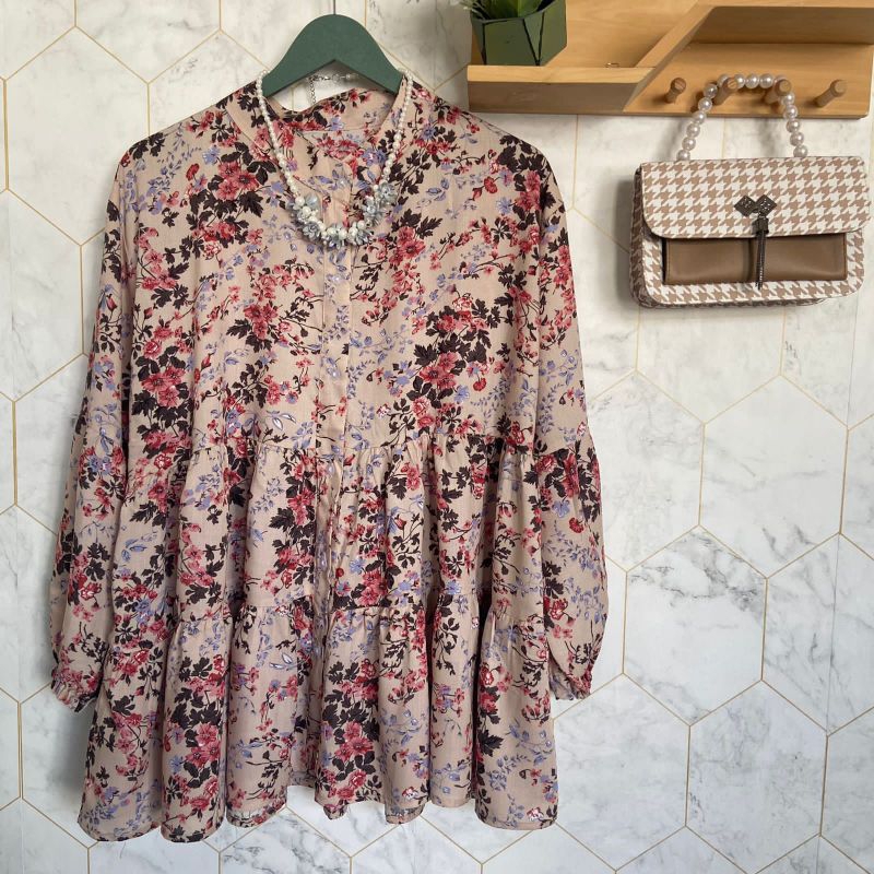 TUNIK REMPEL BAHAN RAYON VISCOSE