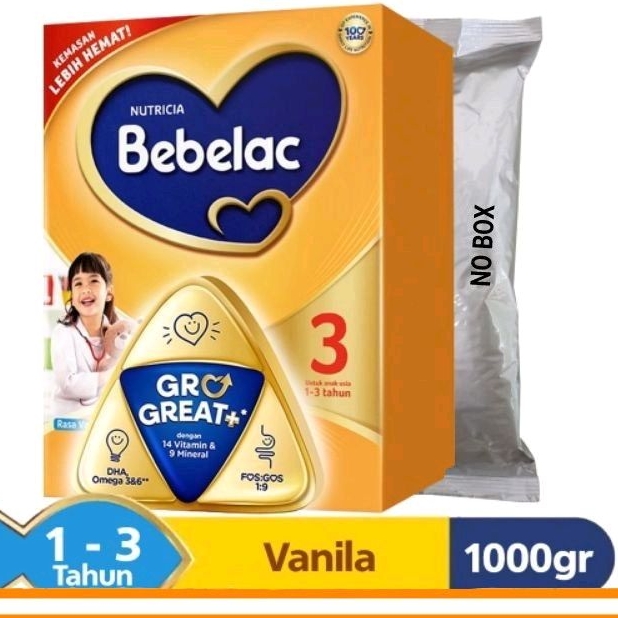 BEBELAC 3 & 4 RASA MADU DAN VANILA 200GR / 400GR / 800GR (CUCI GUDANG KEMASAN TANPA BOX/KOTAK 100% O