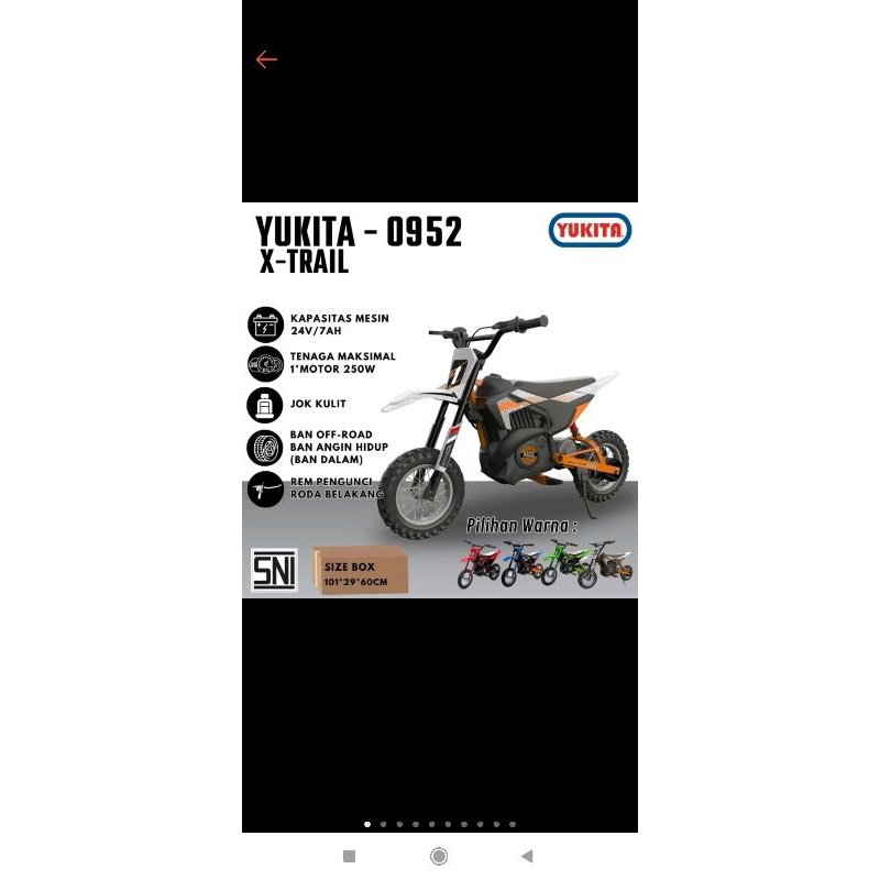 motor aki trail yukita