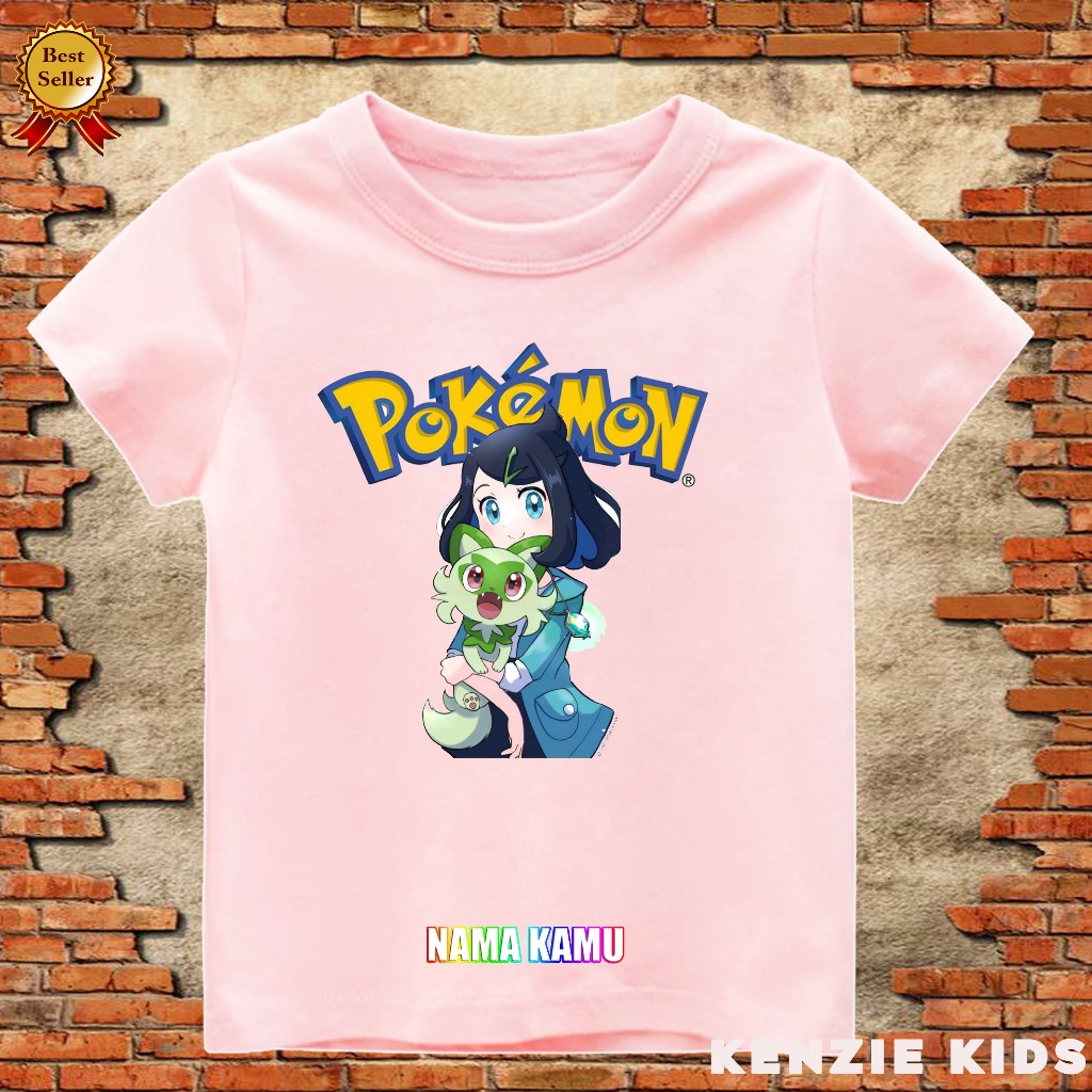 KAOS ATASAN ANAK MOTIF POKEMON HORIZON
