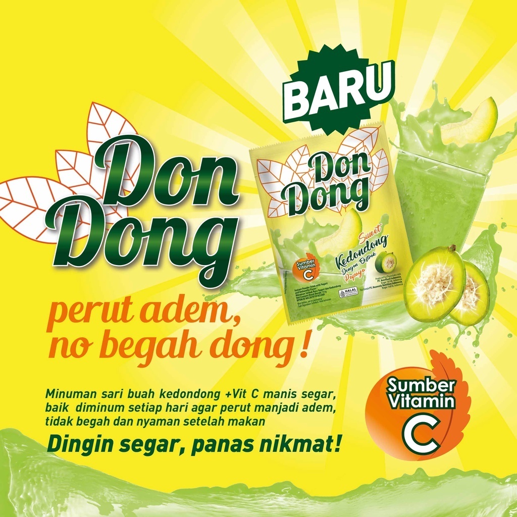 

Nutrisari Don Dong Minuman Serbuk Sweet Kedondong Sumber Vit C 1Renceng isi 10 sachet Minuman Dingin / Hangat