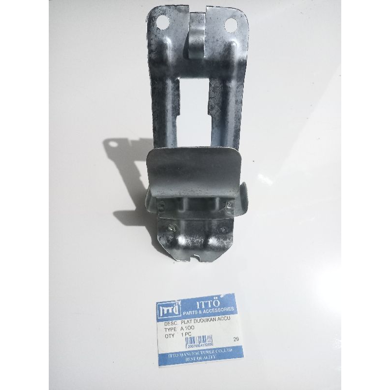 plat dudukan tempat aki suzuki a100