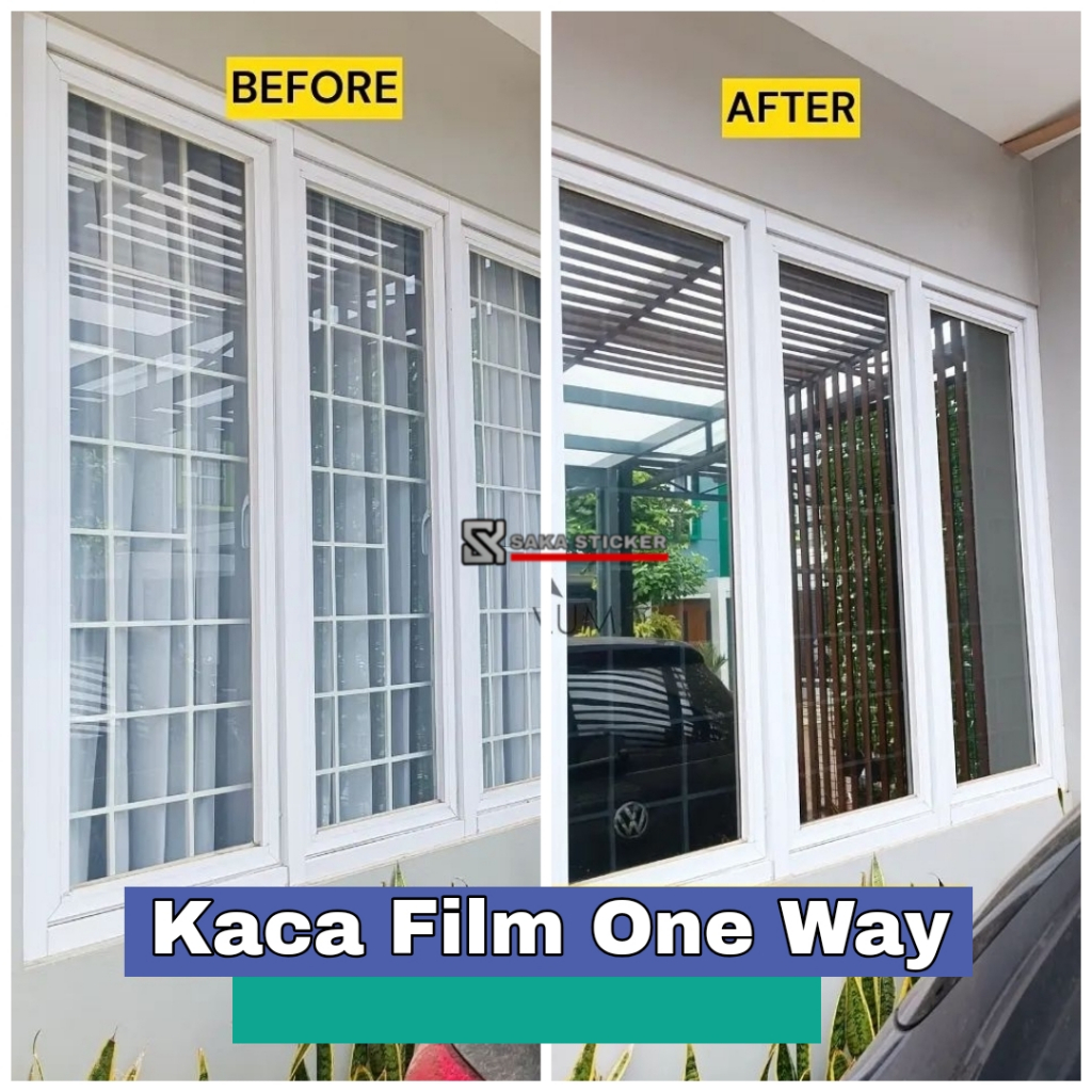Stiker Sticker Kaca Film Jendela Rumah One Way Cermin Satu Arah