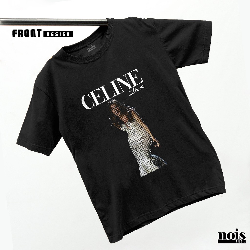 NOIS Kaos Music Kaos Celine Dion Cotton Combed 30s Pria Wanita MS143