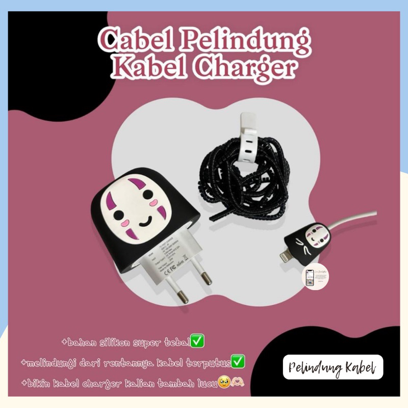 SET PELINDUNG KABEL GHOSTSATU SET PELINDUNG KABEL CHARGER SET KARAKTER PART 2 | PELINDUNG KABEL 20W 