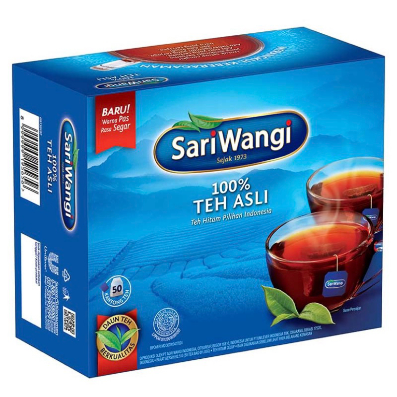 

SariWangi Teh Celup Hitam Asli Kemasan Box isi 50sachet / kantong Teh Termurah Terlaris