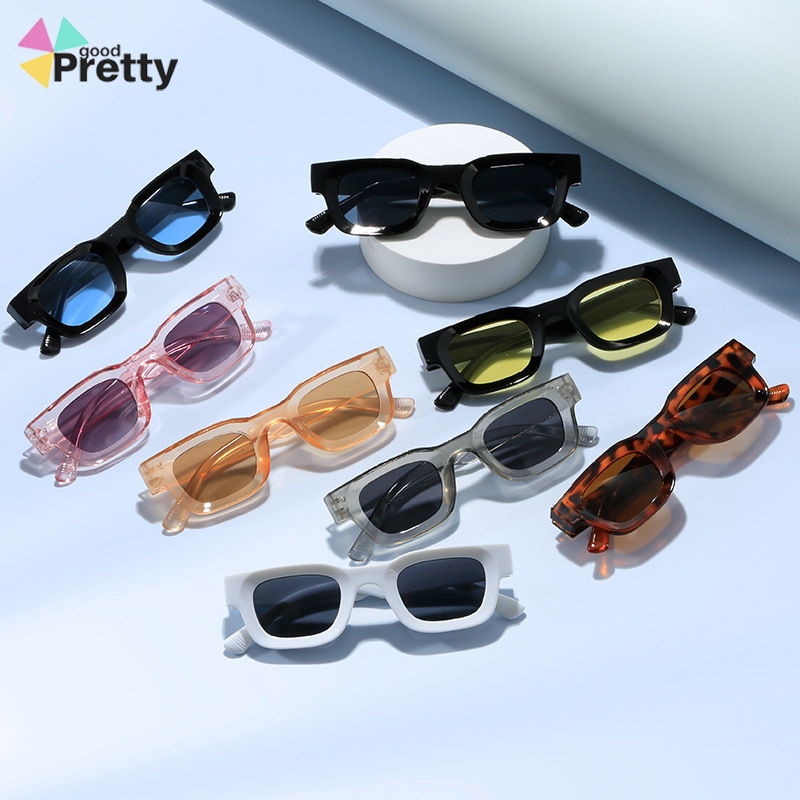 Kacamata Hitam UV400 Bingkai Frame Tebal Persegi Kacamata Untuk Pria Dan Wanita Korea Fashion Vintag