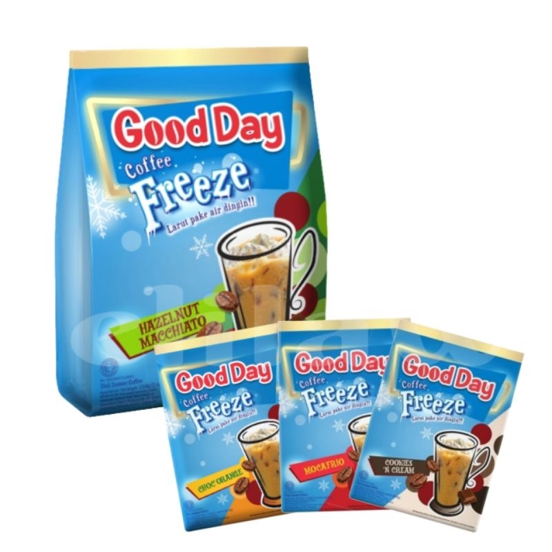 

Good Day Freeze isi 5 sacet~ Kopi rasa mint dengan varian rasa