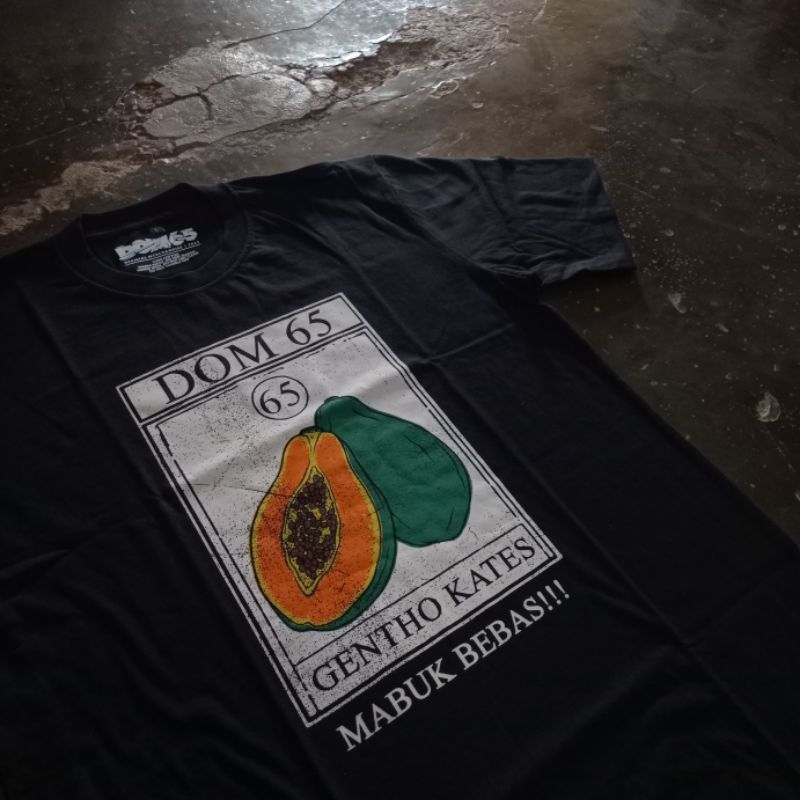 Kaos DOM 65 - Gentho Kates (Hitam)