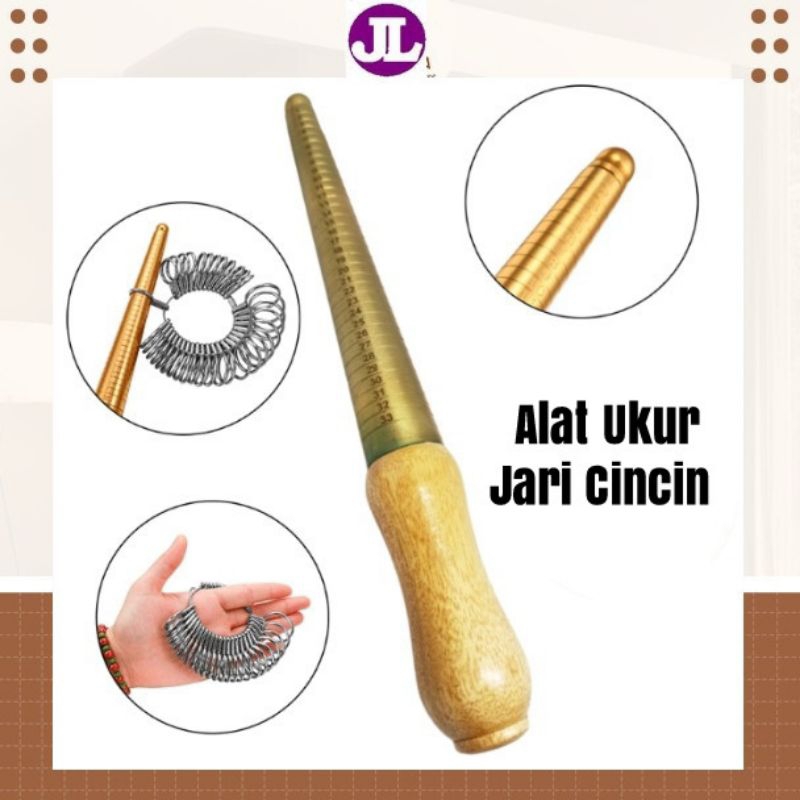 Stik Kuningan Alat Ukur Jari Cincin Tongkat Kuningan Alat Ukur Jari Cincin Stik Kuningan Alat Ukur L