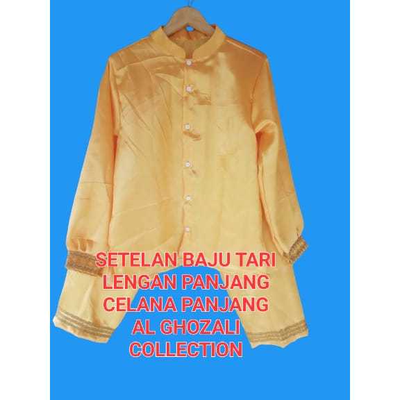 SET BAJU CELANA PANJANG TARI BAHAN SATIN