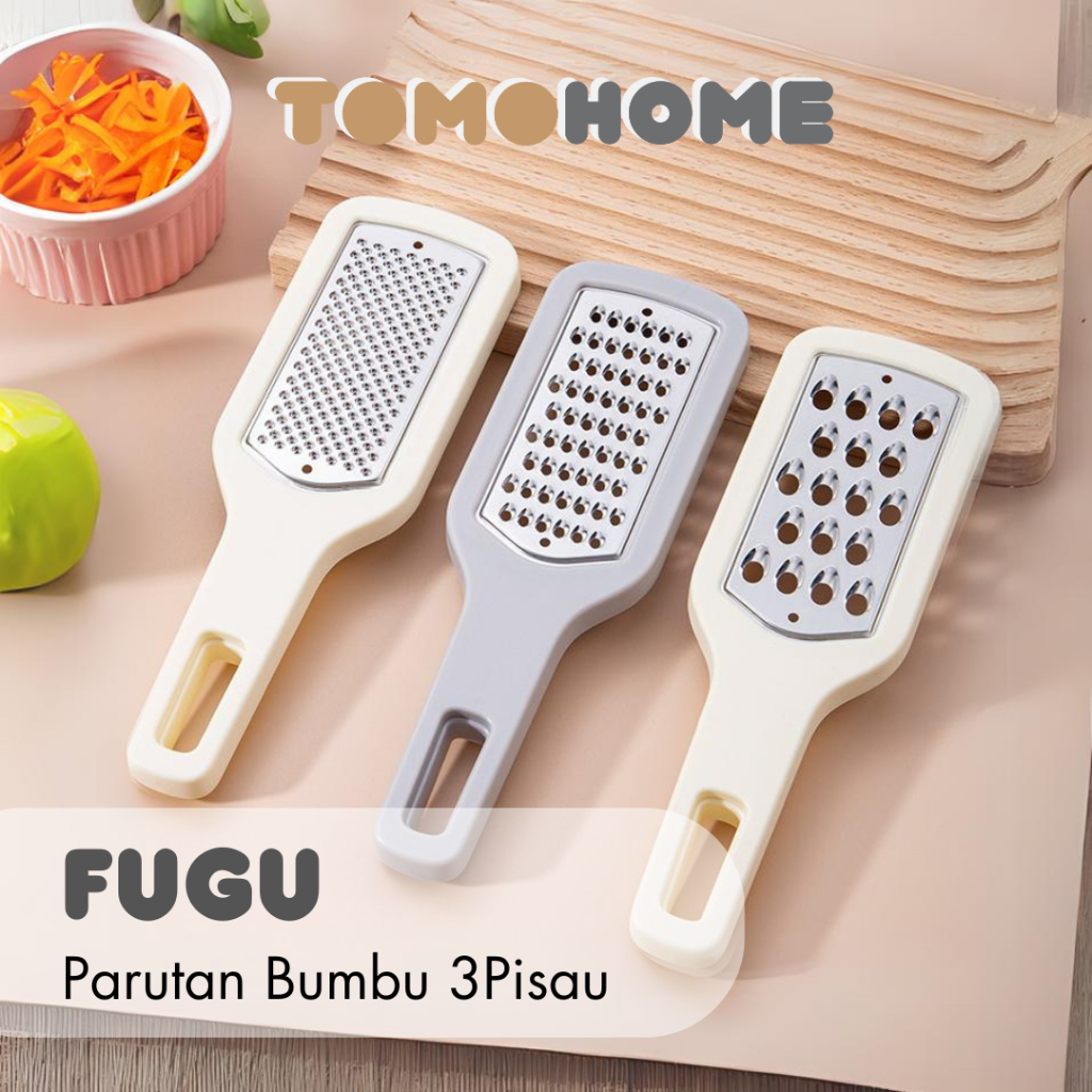 TOMO - FUGU Parut Keju Serbaguna Set Alat Pemarut Sayuran Multifungsi Set Parutan Sayur