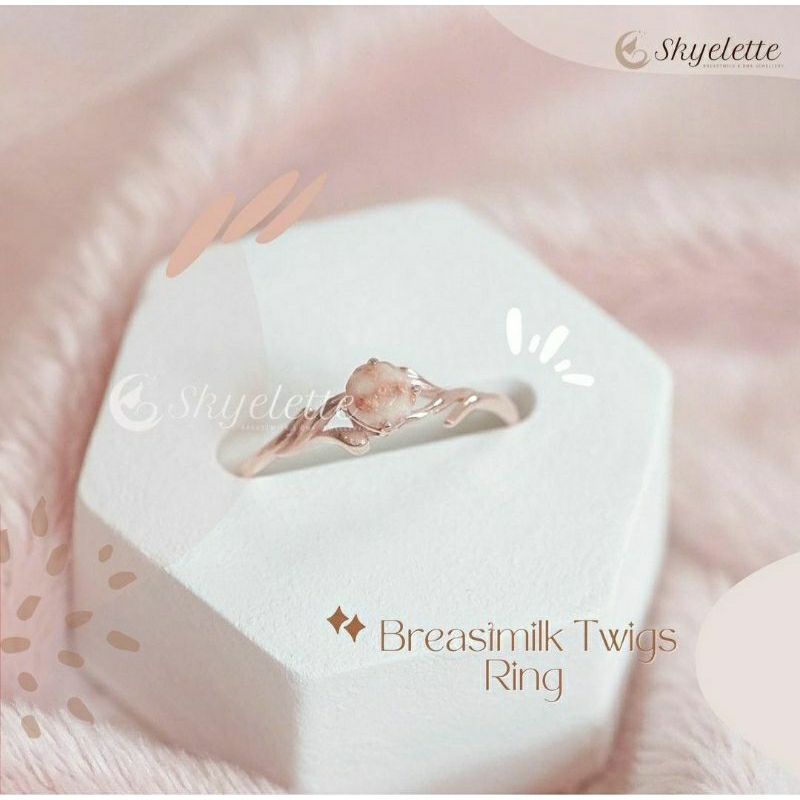 SKYELETTE || Breastmilk Jewelry Kit | Twigs Ring | Breastmilk Ring | Cincin ASI - Perhiasan ASI