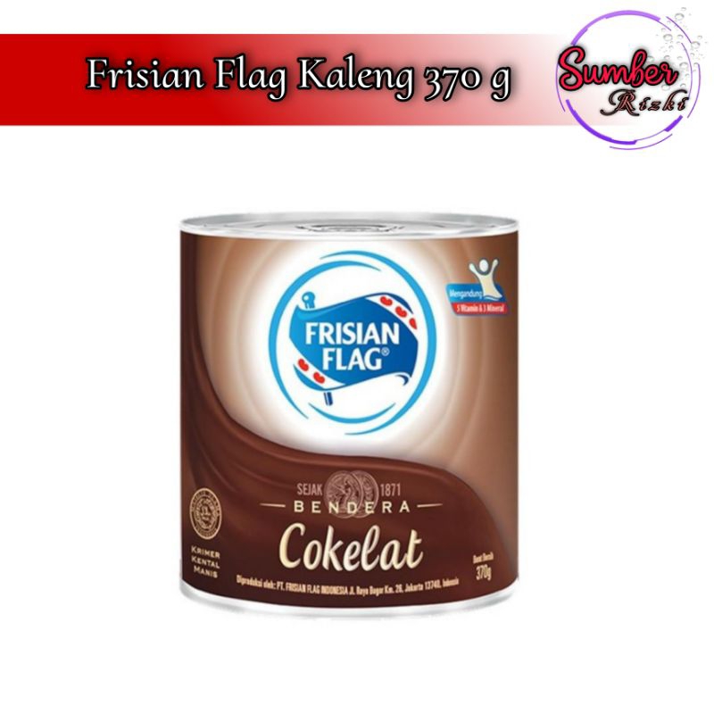 

Frisian Flag Kaleng 370g COKLAT Susu Kental Manis