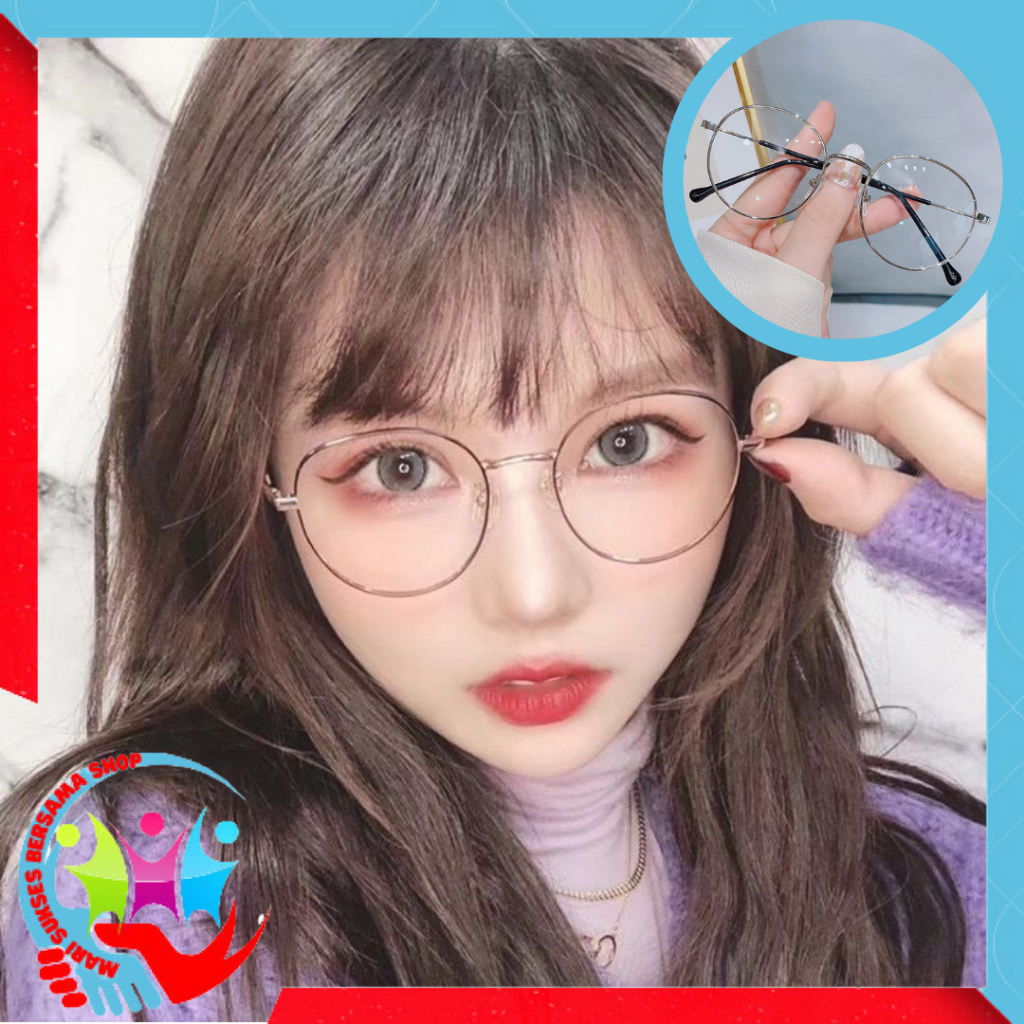MSBS Kacamata Photocromic Anti Radiasi 6657 Kaca Mata Wanita Pria Anti Silau Sunglasses Korean Style