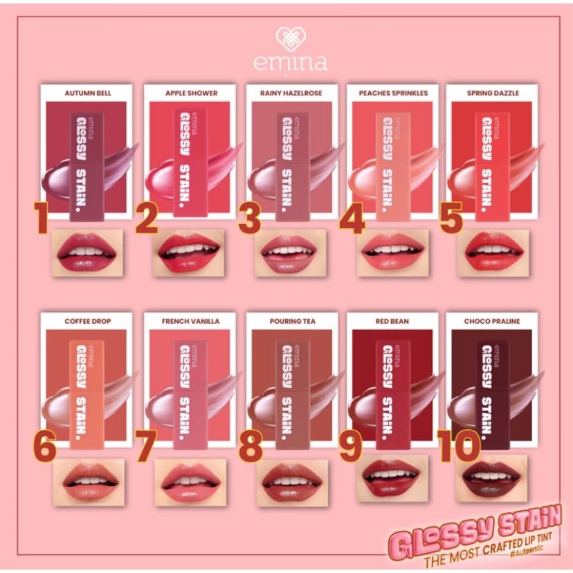 EMINA GLOSSY STAIN LIPTINT 3gr / LIPTINT EMINA