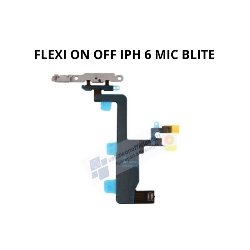Flexi Flexibel On Off Iphone 6 Mic Blite | Iph 6 Plus | Iph 6S Plus Mic