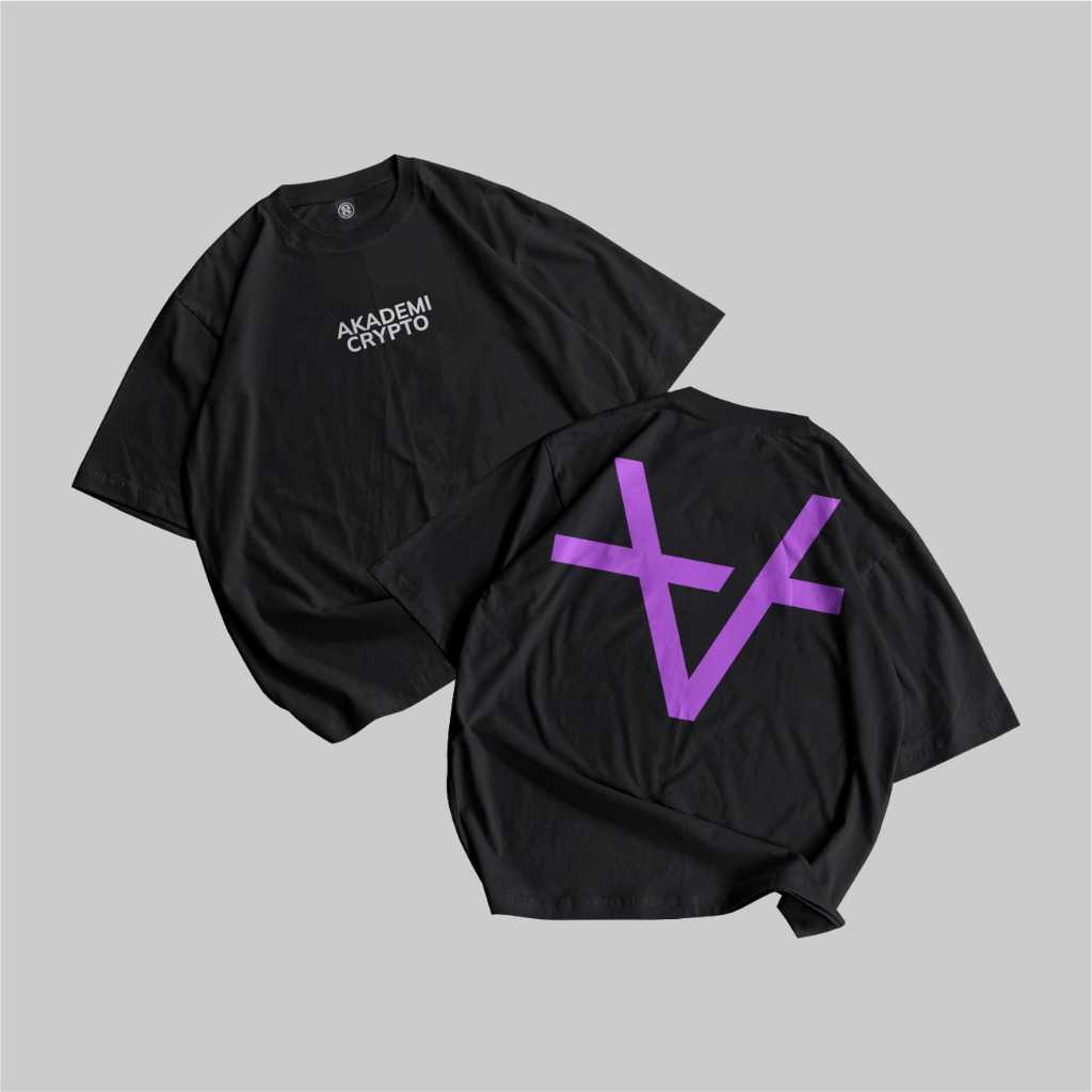 Kaos Akademi Crypto / Kaos Crypto / Kaos Trader / Sablon Plastisol PREMIUM