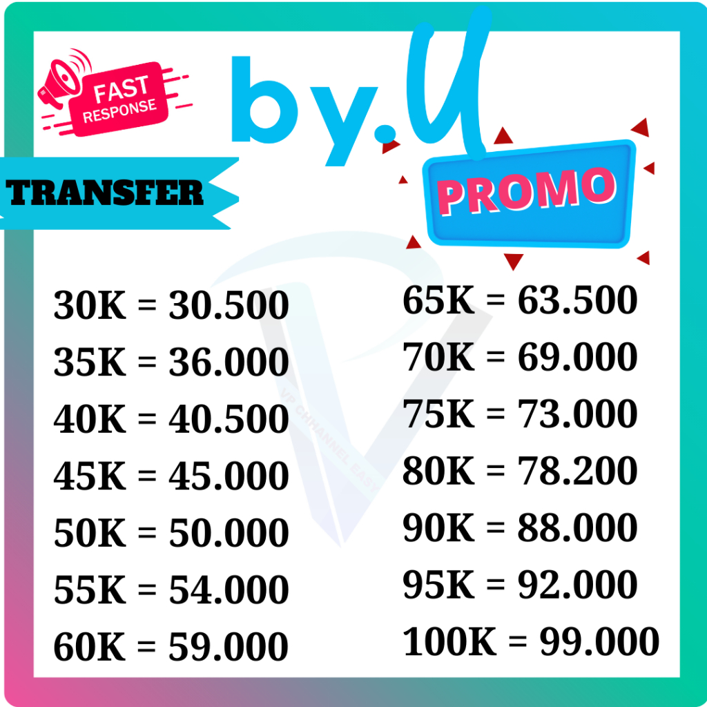 [PROMO] PULSA TRANFER / TRANSFER by.U MURAH