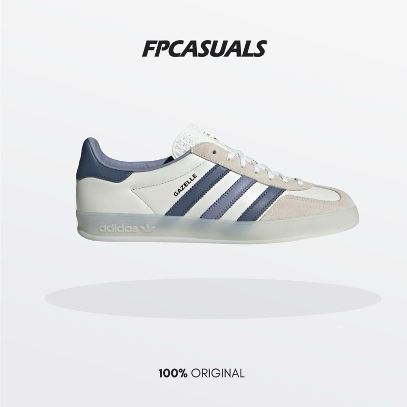 Adidas Gazelle Indoor White Navy BNIB Original Resmi