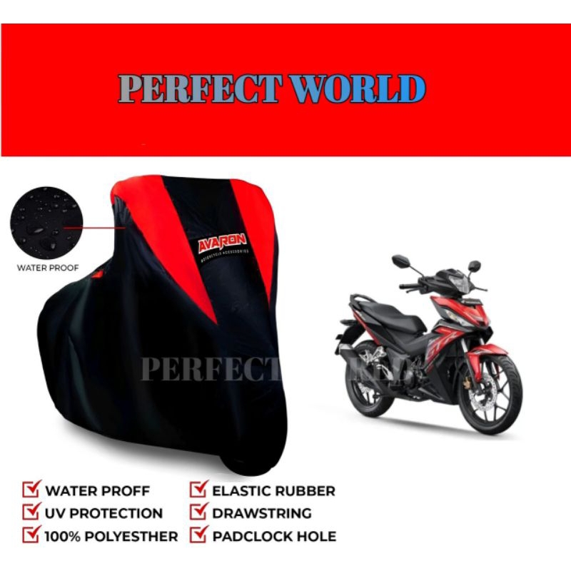 Cover Motor Supra/Sarung Motor Supra Universal/Pelindung Motor Supra Semua Jenis Motor Supra/AVARON