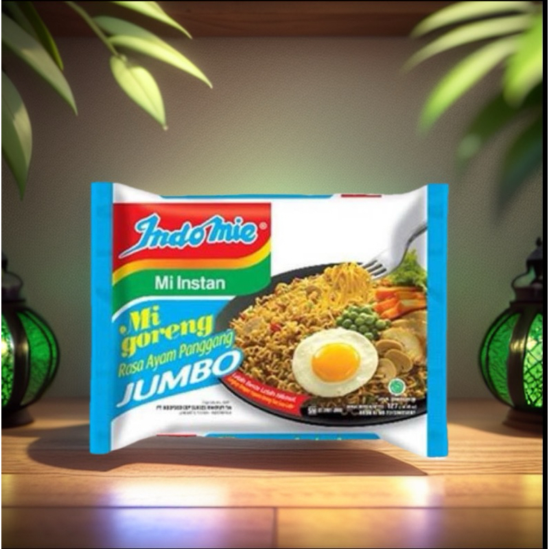

Indomie goreng jumbo rasa ayam panggang