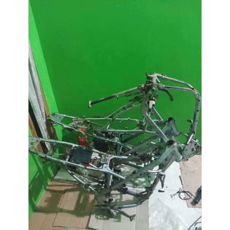RANGKA KLX150 ORIGINAL COPOTAN MOTOR -FRAME ORIGINAL KLX150 COPOTAN MOTOR