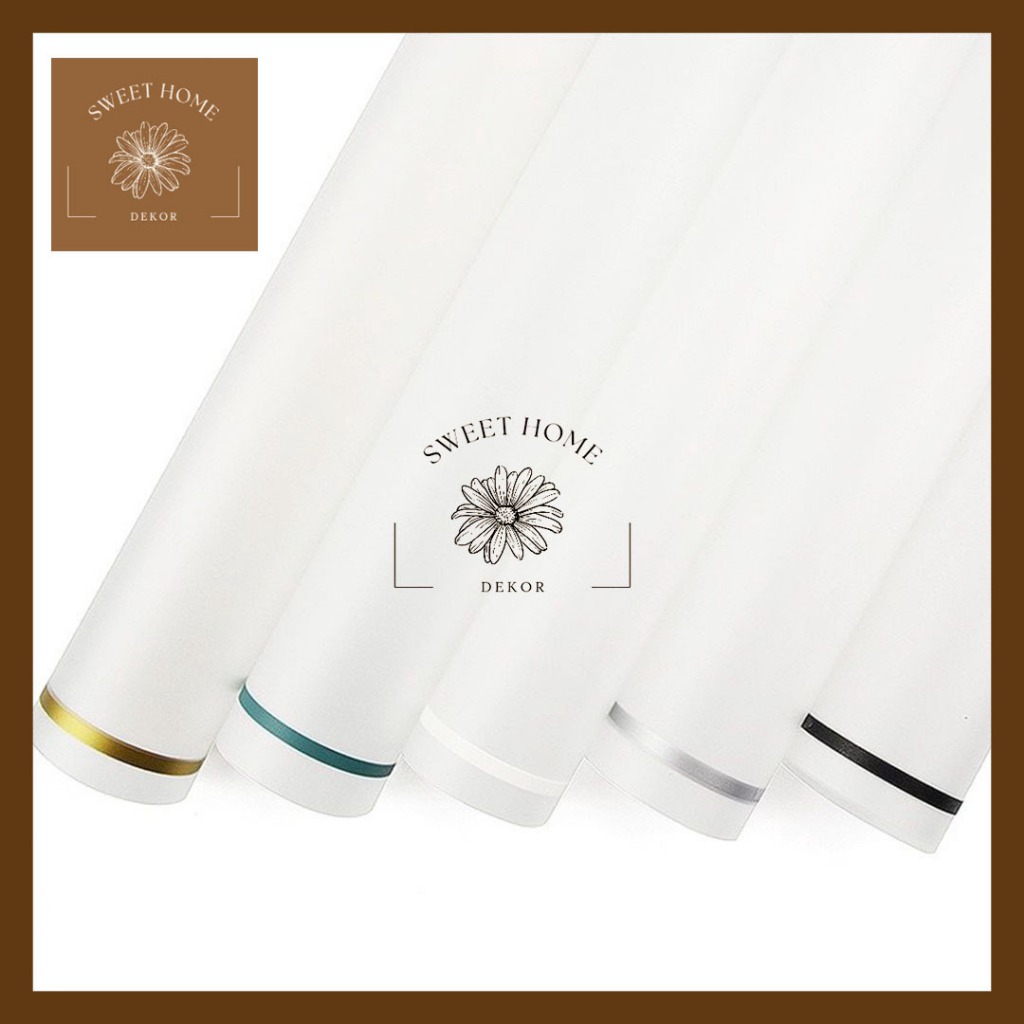 

Transparent Line Cellophane Korean Flower Wrapping Doff List Warna Kertas Kertas Buket Waterproof Paper Bunga Wrapping Florist Material Hand Bouquet Kertas Bunga