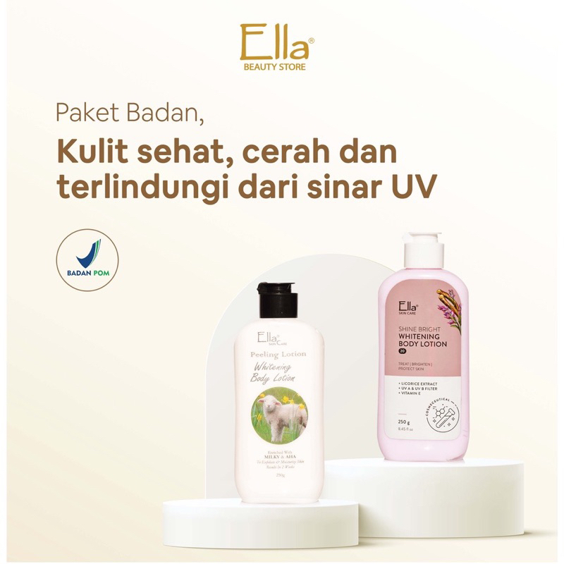 Ella Skincare Paket pemutih badan Ekonomis (GL + Hb spf 20)