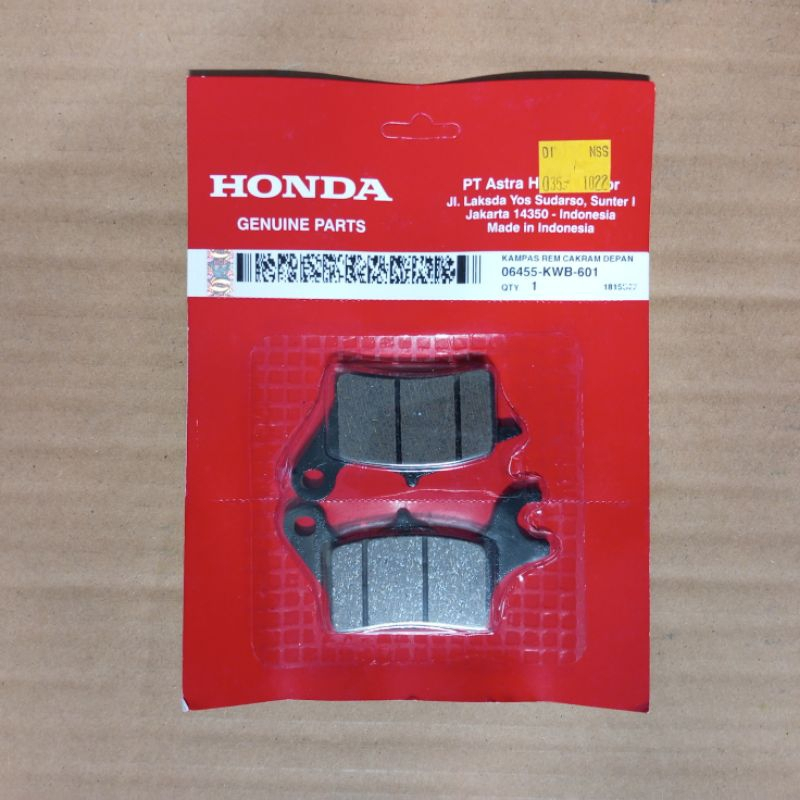 06455-KWB-601 AHM HGP 100 % KAMPAS REM DEPAN REVO ABSOLUTE & SUPRA X 125 HELM-IN 06455KWB601