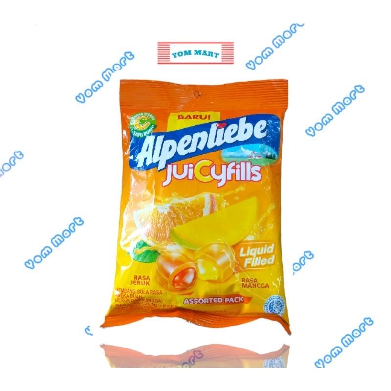 

ALPENLIEBE JUICYFILLS CANDY 121G | PERMEN KEMBANG GULA RASA JERUK DAN MANGGA