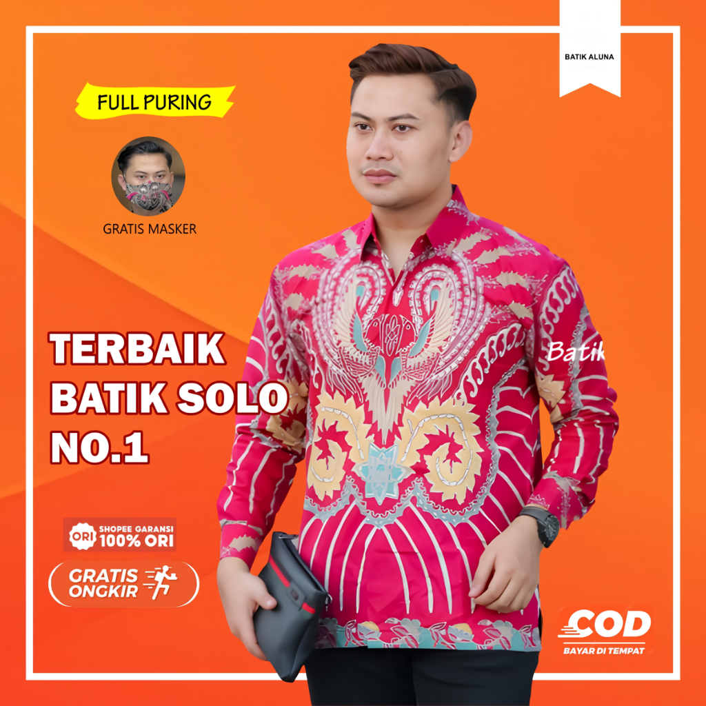 Batik Aluna Kemeja Batik Lengan Panjang PG 119
